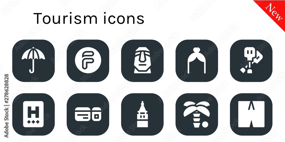 tourism icon set tourism icon set