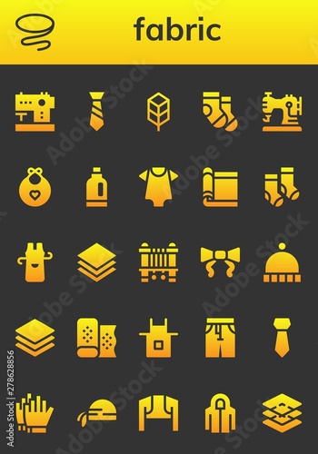 fabric icon set