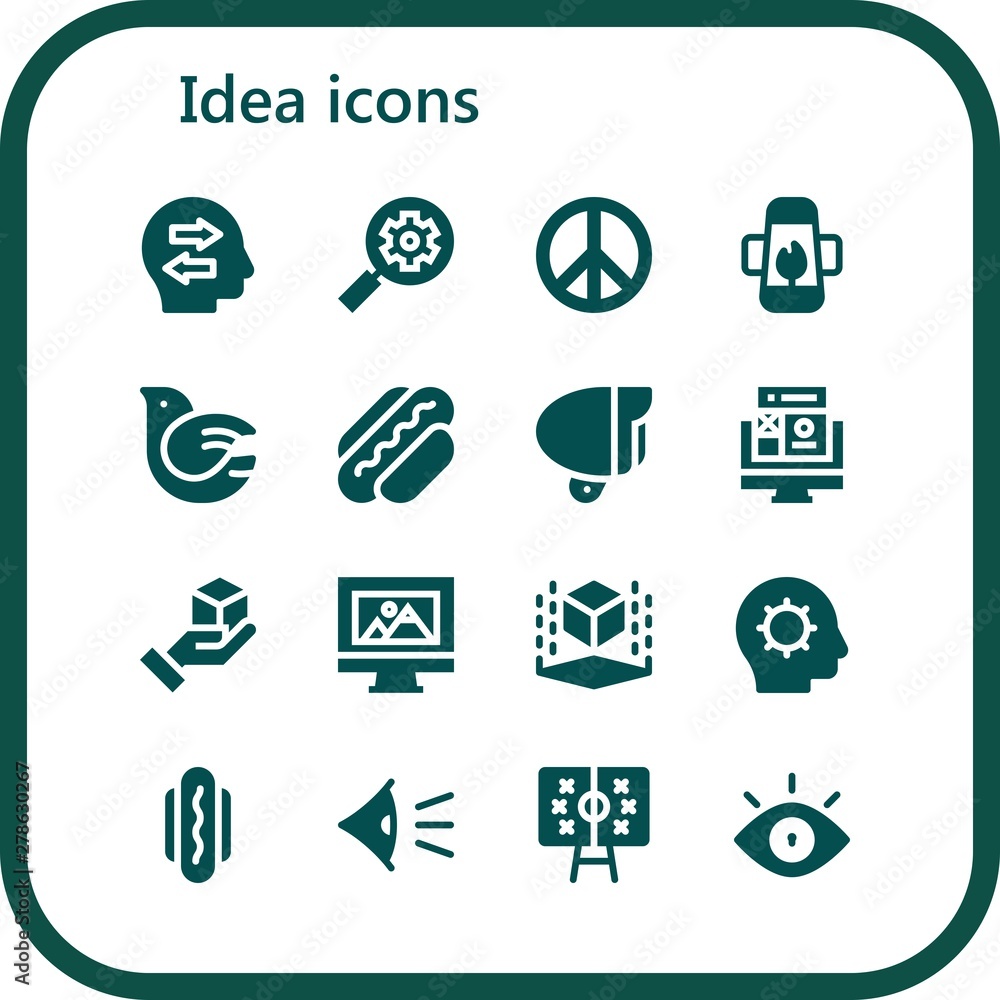 idea icon set idea icon set