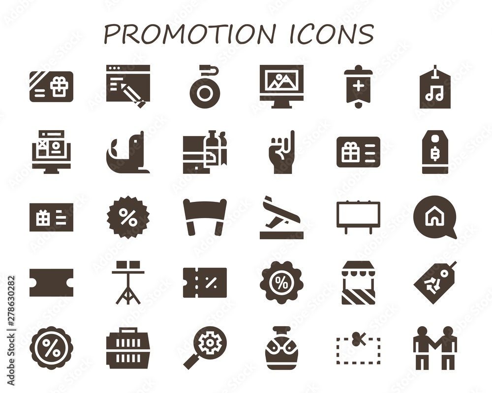 promotion icon set promotion icon set
