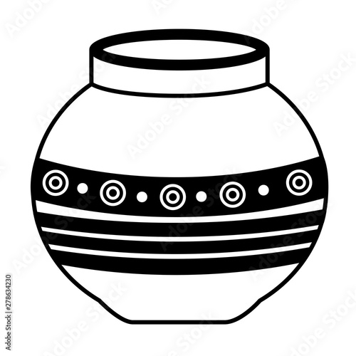 indian ceramic pot folk icon