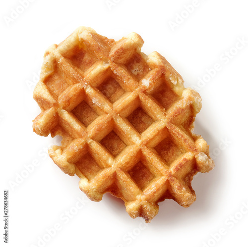 freshly baked belgian waffle photo