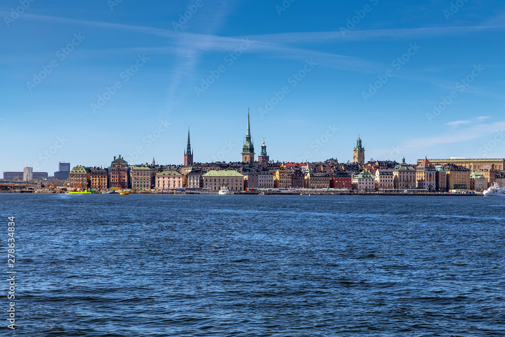 View of the old town of Gamla Stan from Lake Malaren
