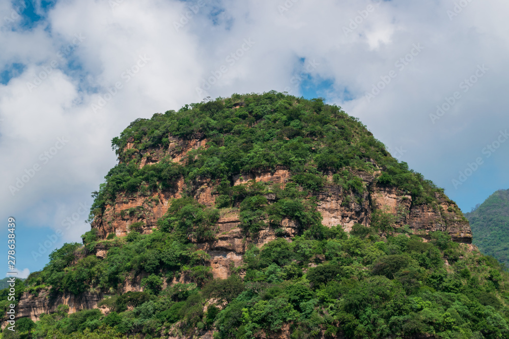 Beautiful Mountain on blue sky