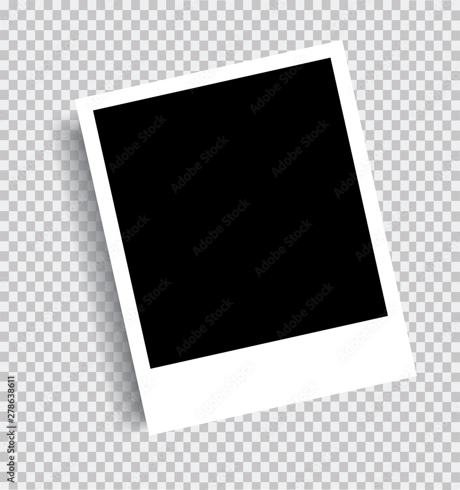 Realistic picture frame isolated background. Vector graphics - obrazy, fototapety, plakaty 