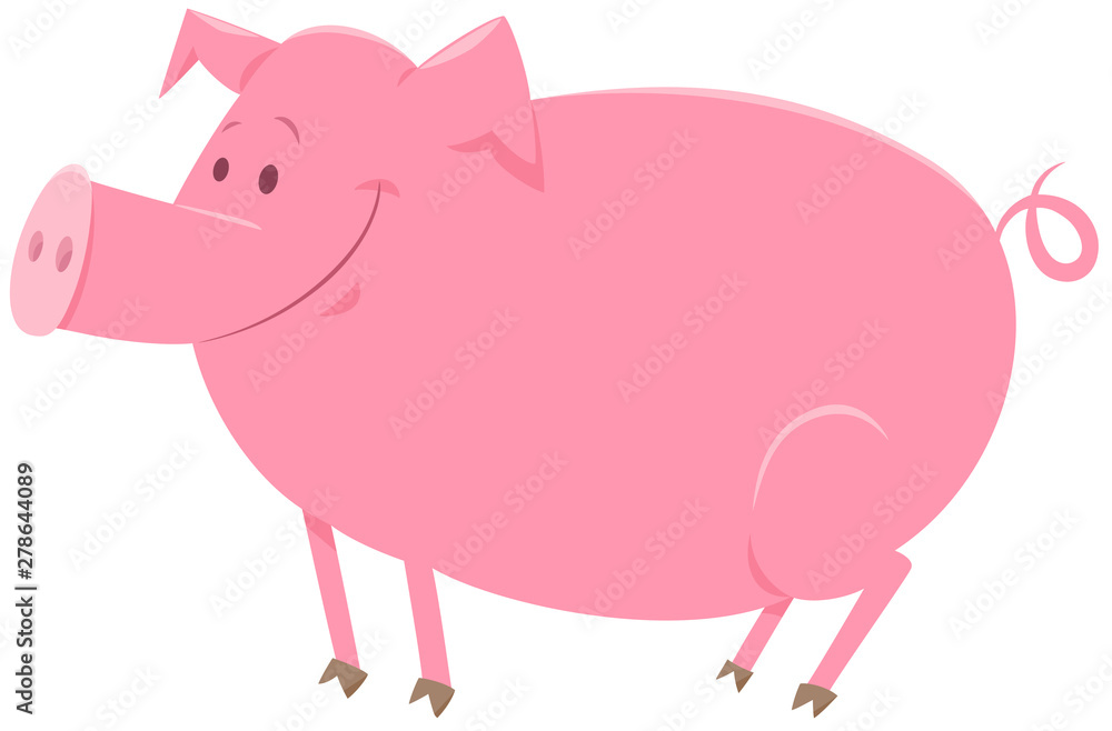 pig animal character cartoon illustration pig animal character cartoon illustration