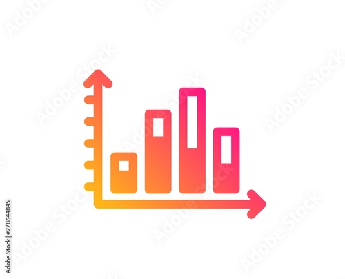Free Download Diagram graph icon. Column chart sign. Market analytics symbol. Classic flat style. Gradient diagram graph icon. Vector - GFXLoad