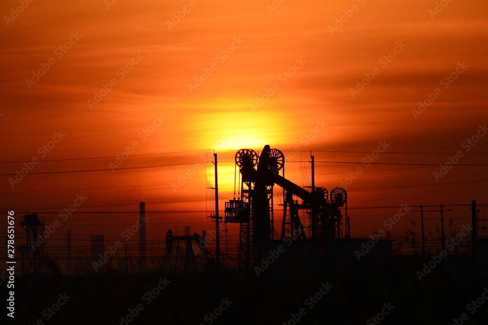 Naklejka premium The oil pump