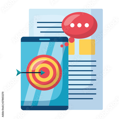 business smartphone target message paper