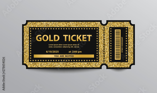 Golden ticket photo
