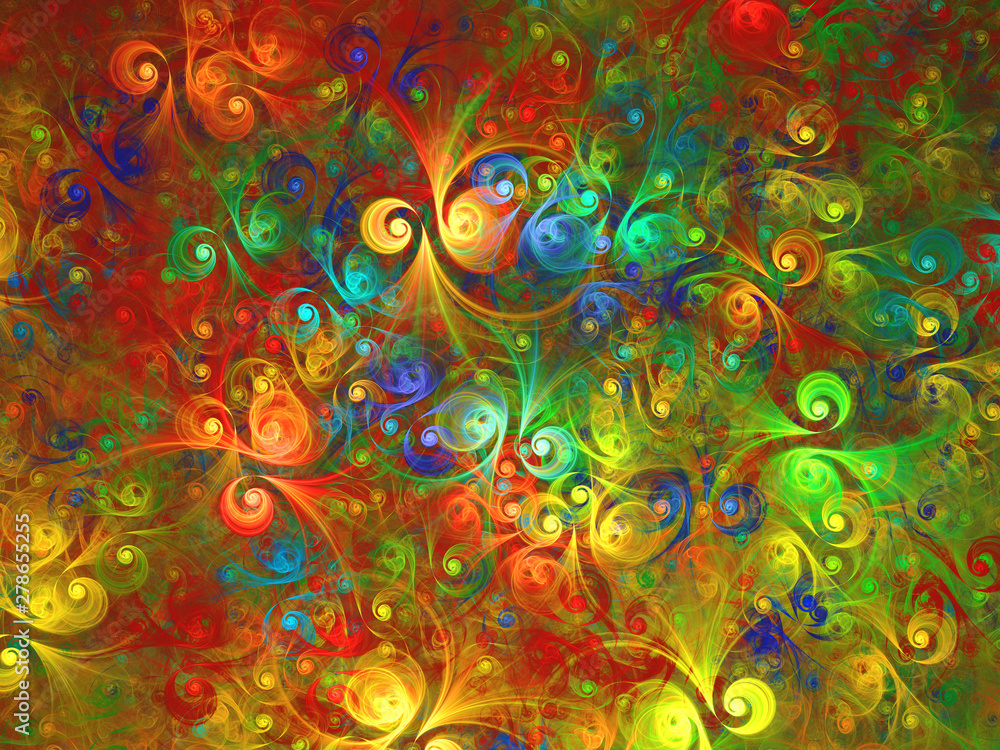 rainbow abstract fractal background 3d rendering illustration rainbow abstract fractal background 3d rendering illustration