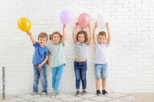 Cute little children with a...