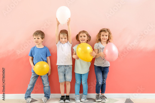 Cute little children with a...