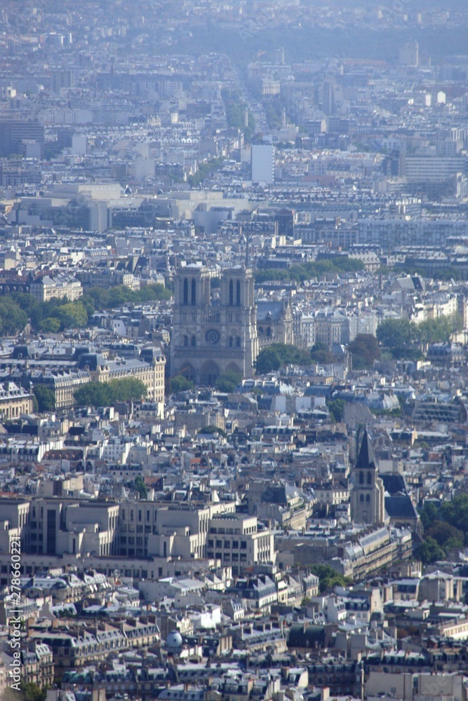 Notre Dame vue de la Tour Eiffel