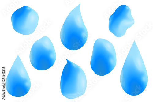 Water Drop Icon Set 水滴のアイコンセット Stock Illustration Adobe Stock