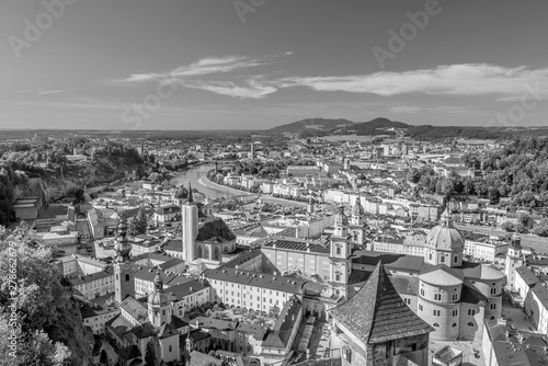 Beautiful view of Salzburg city skyline  in the summer © f11photo