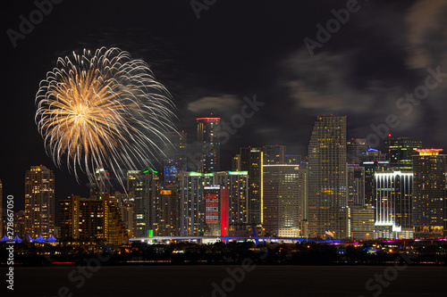 CITY AT NIGHT FIREWORKS