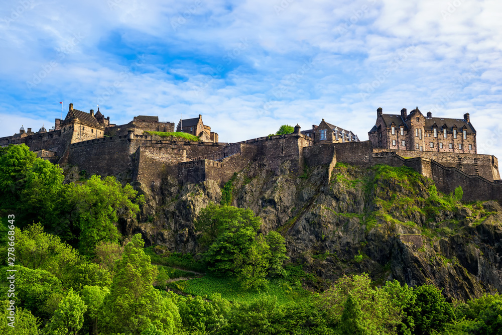 Edinburgh castle in Edinburgh city of Scotland, UK.