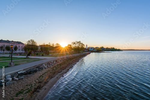 Dawn over Sebezh. Pskov region