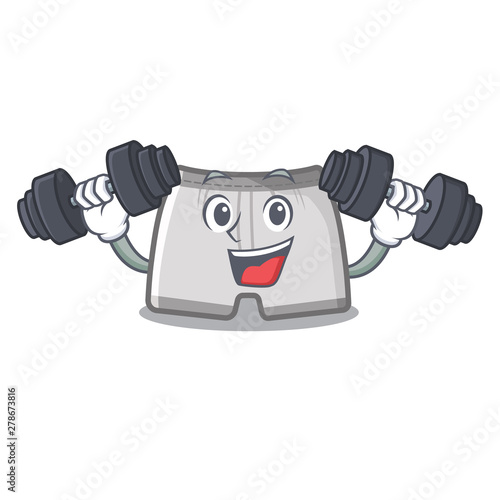 Fitness swimming trunks in the cartoon shape