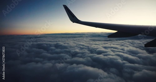 Above clouds on a Boeing 735 from Ryanair