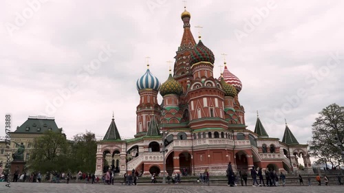 View of Saint Basil's Cathedral, Red Square, Moscow, Russia