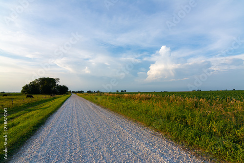 Gravel country road