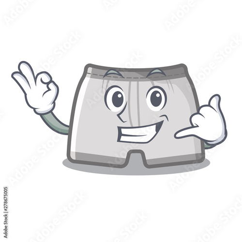 Call me swimming trunk in the cartoon locker