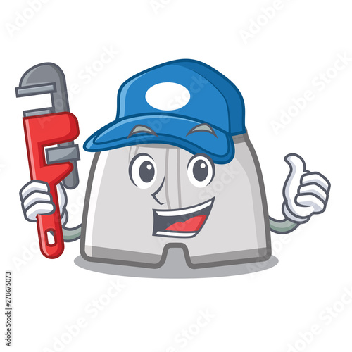 Plumber swimming trunk in the cartoon locker