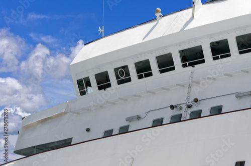 captain's bridge on passenger cruise ship © AVD