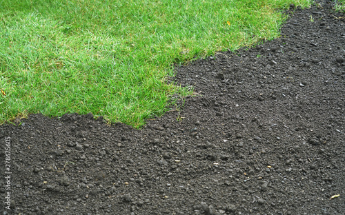 Wallpaper Mural green lawn and dirt for new lawn Torontodigital.ca