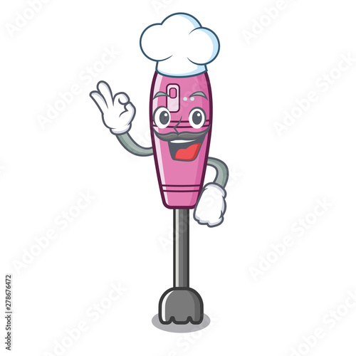 Chef immersion blender placed in character box