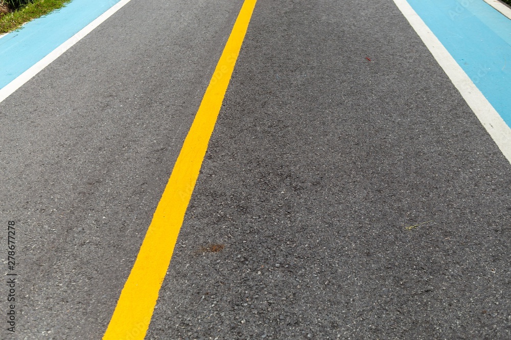 Road for bicycle in Thailand