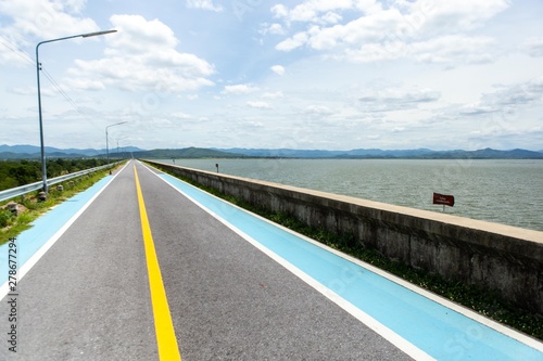 Road for bicycle in Thailand