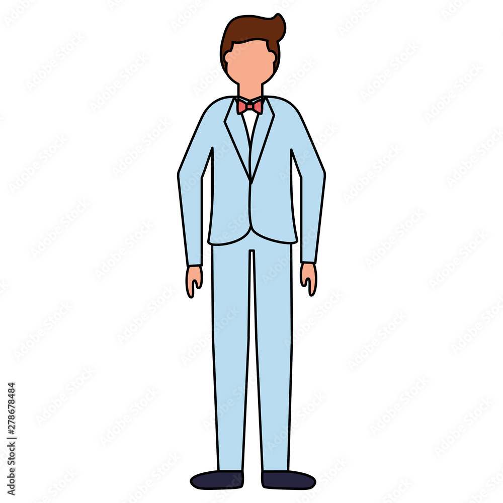 flat design wedding people groom flat design wedding people groom
