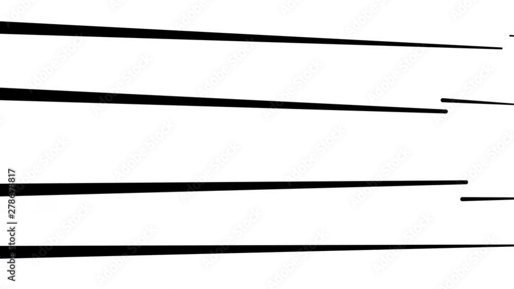 Animation Of Black Lines Flat Pattern Moving On White Background Animation Of Black Lines Flat Pattern Moving On White Background