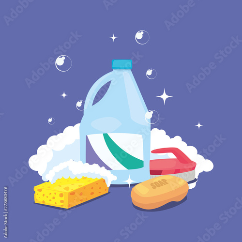 cleaning products and supplies design