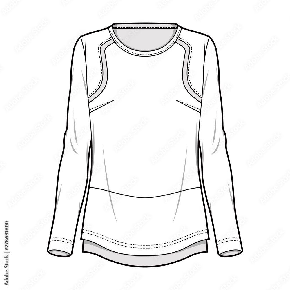 TOP fashion flat sketch template TOP fashion flat sketch template