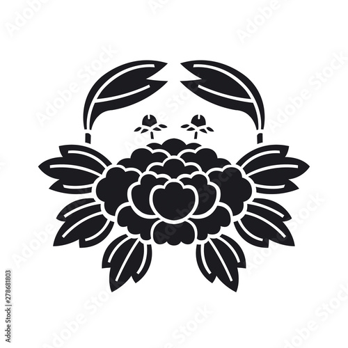 家紋　牡丹