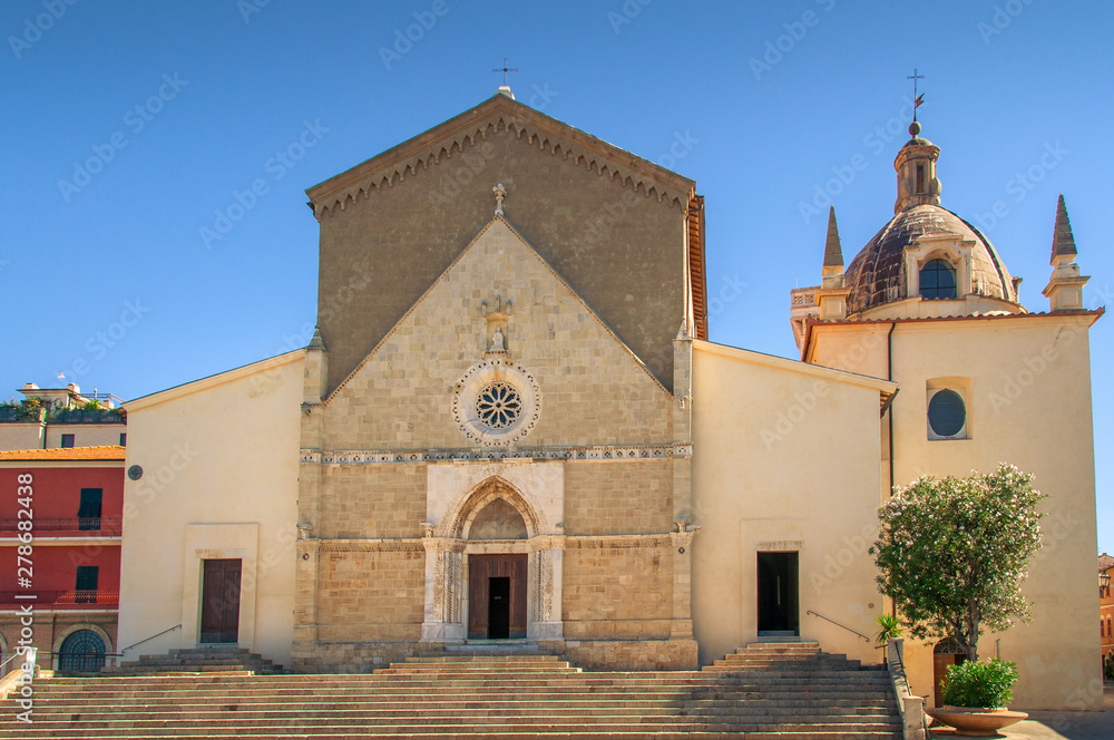 Parish S. Maria Assunta church building in Orbetello town in Italy