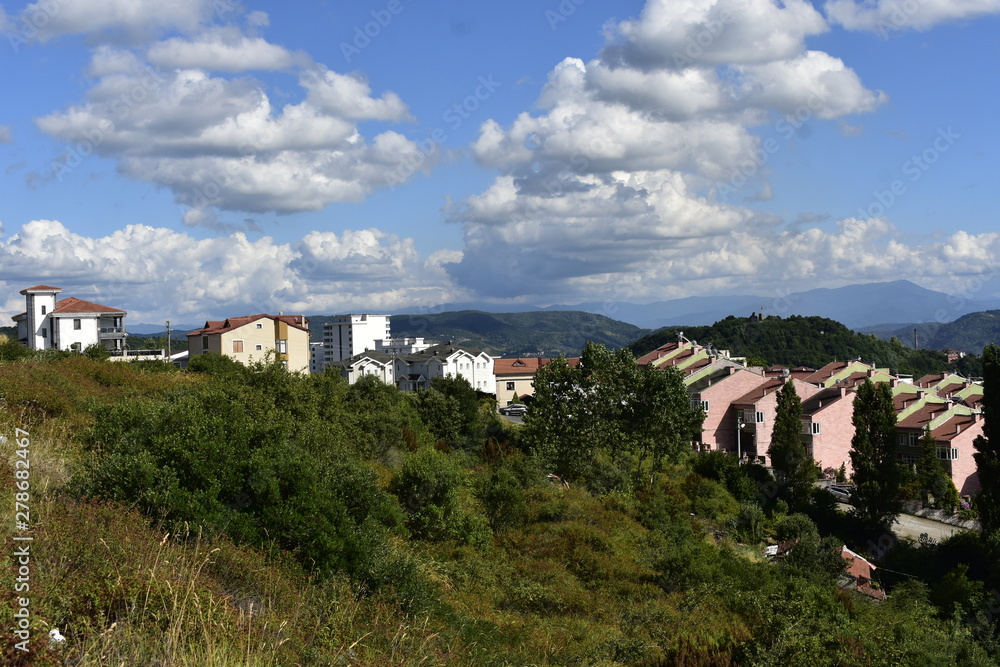 Obraz premium view of a village in france