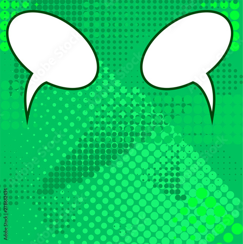 Comic Speech Bubble Pop Art Style