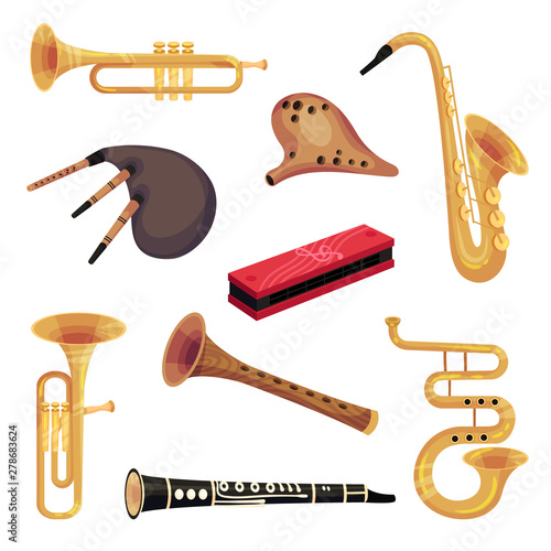Set of traditional and classic perfume instruments. Vector illustration on white background.