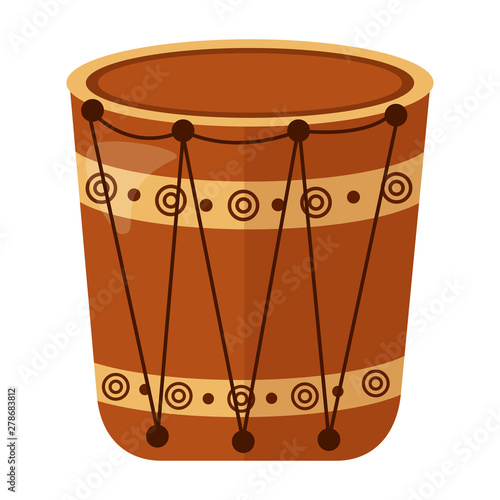 indian folk drum instrument icon photo