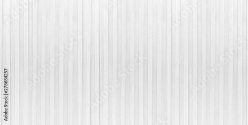 Panorama natural interior white wooden panel background and texture.
