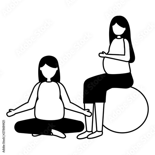 pregnancy and maternity scene flat