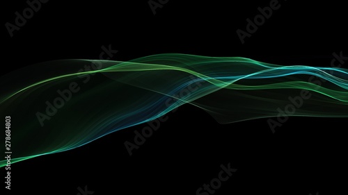 Multicolored Light Wave Background