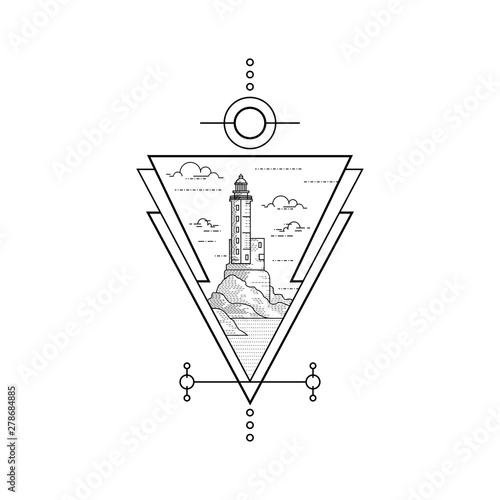 Triangle lighthouse