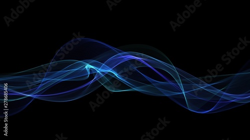Multicolored Light Wave Background © megshere