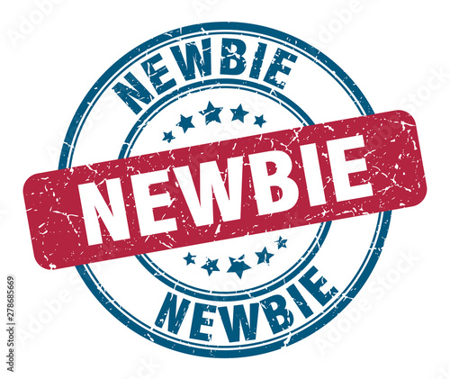 newbie stamp. newbie round grunge sign. newbie